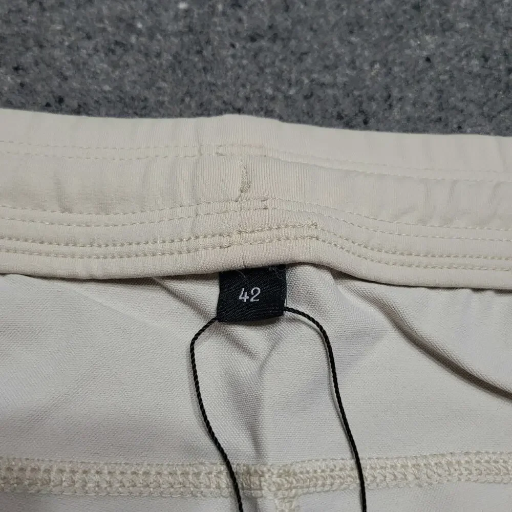 Public Rec Shorts Mens 42 Khaki Flex Casual Performance Stretch Elastic Waist 6